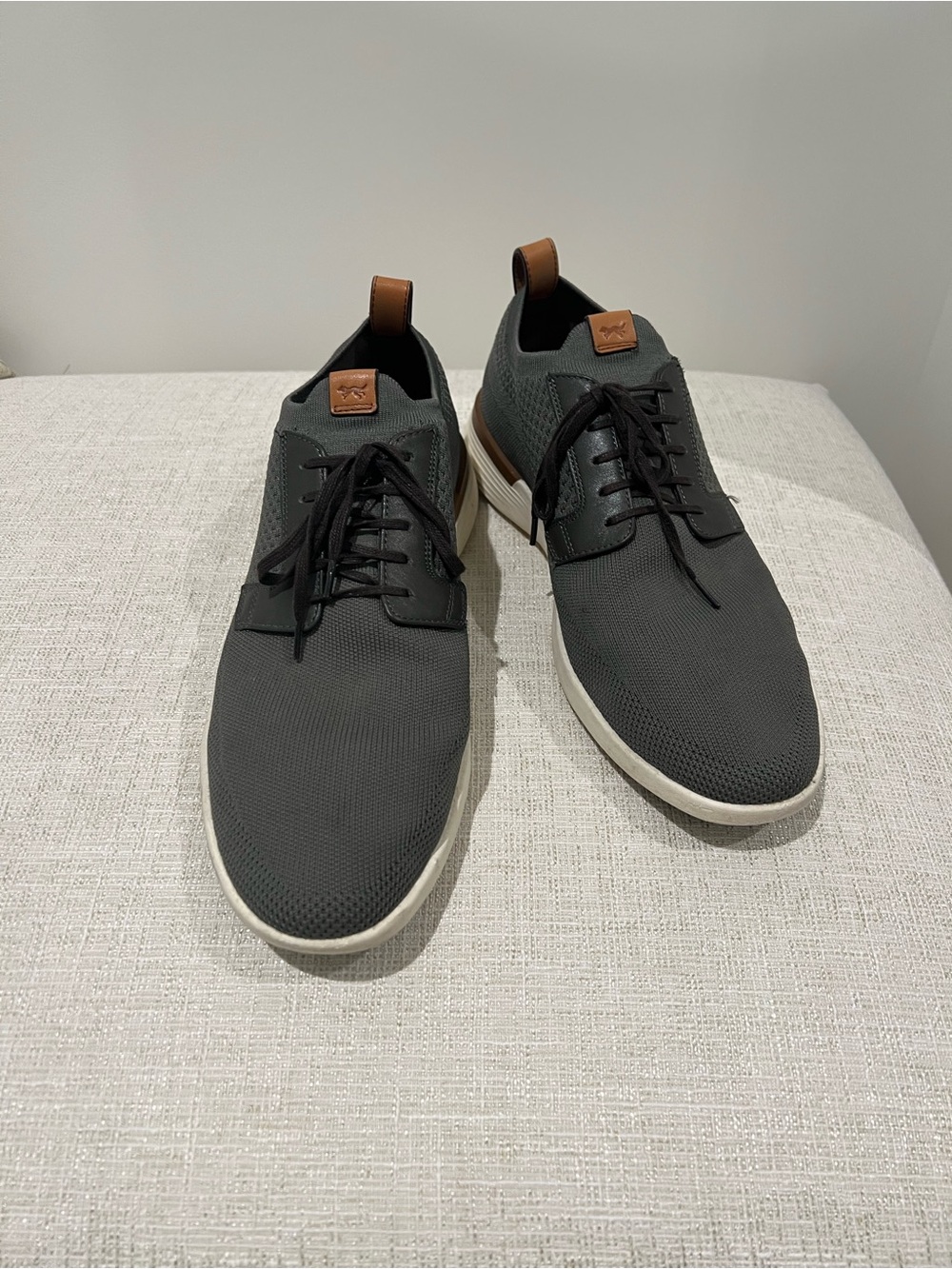 Men's Wolf & Shepherd Casual Knit Lace-Up Sneakers - Dark Gray